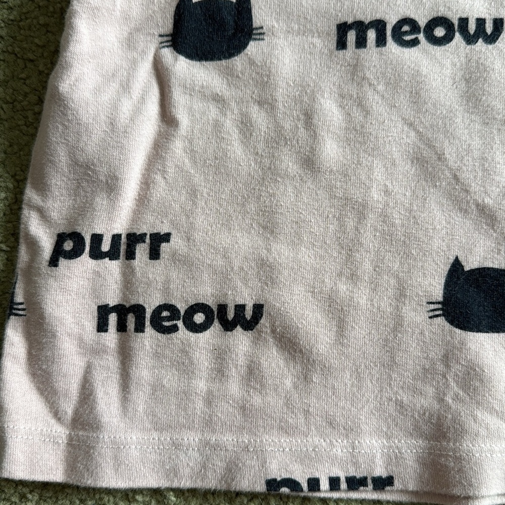 Tiny Ranty Pink Cat Print T-Shirt - Picture 3 of 3